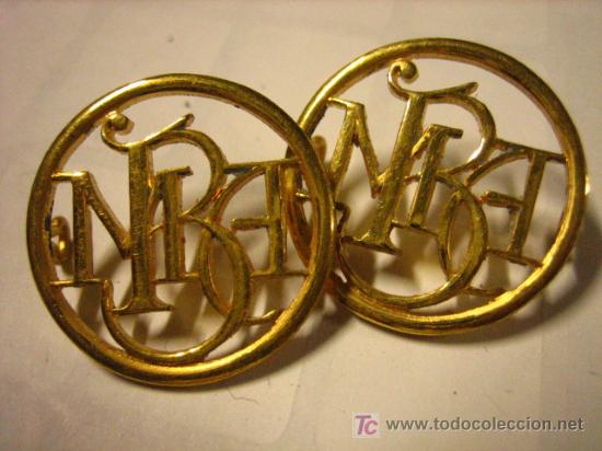 Militaria: Pareja de insignaias de cuello - Foto 1