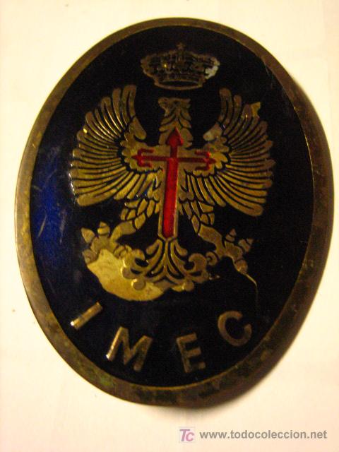 Militaria: Placa IMEC - Foto 1