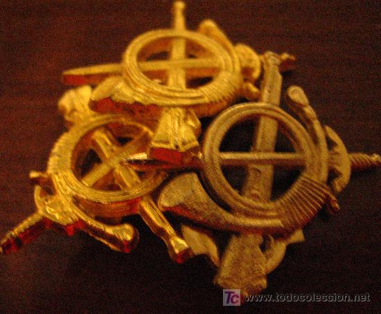 Militaria: 3 insignias de tornillo, de cuello - Foto 1