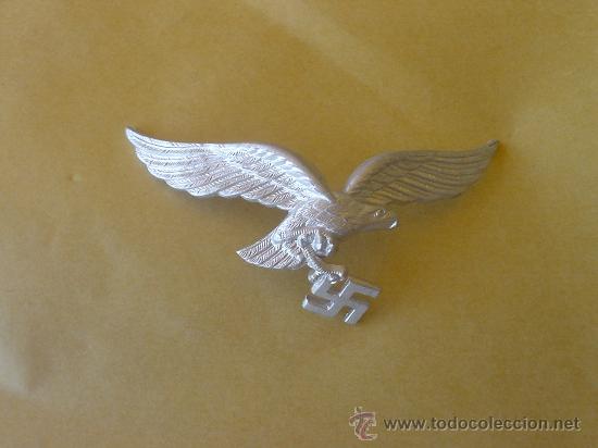Militaria: INSIGNIA GORRO LUFTWAFFE ORIGINAL  STANDARD ORIGINAL CAP LUFTWAFFE - Foto 1