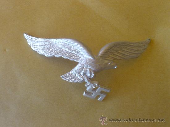 Militaria: INSIGNIA GORRO LUFTWAFFE ORIGINAL  STANDARD ORIGINAL CAP LUFTWAFFE - Foto 2