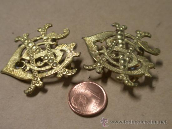 Militaria: Pareja de insignias de cuello - Foto 1