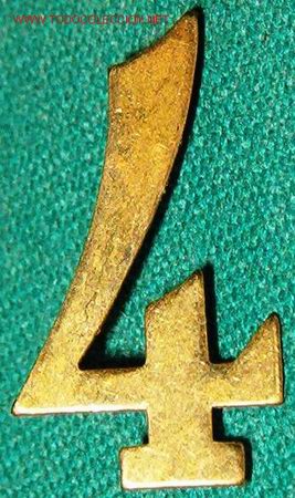 Militaria: N&ordm; 4 de cuello, variante. - Foto 1