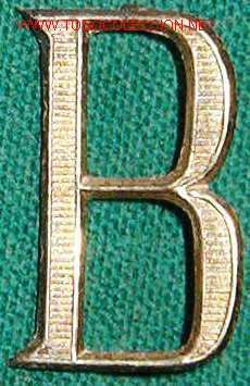 Militaria: B de cuello. - Foto 1