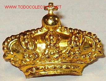 Militaria: Corona real de 2 x 1,4 cms. - Foto 1
