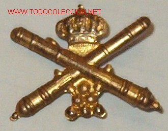 Militaria: Insignia de artiller&iacute;a de 2 cms - Foto 1