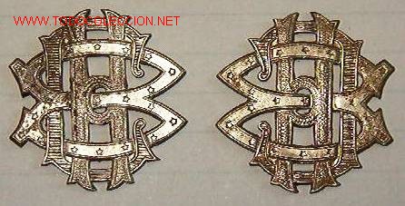 Militaria: Pareja de insignias de cuello. - Foto 1