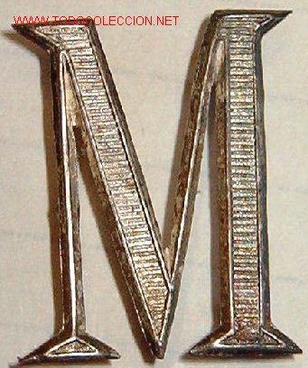 Militaria: Insignia M de cuello. - Foto 1