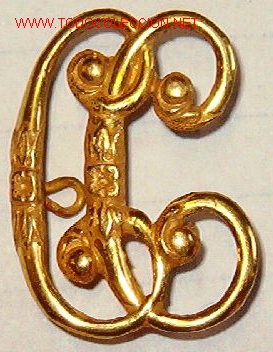 Militaria: Insignia de cuello C de C. - Foto 1