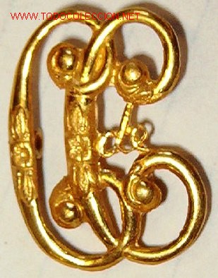 Militaria: Insignia de cuello C de C. - Foto 1