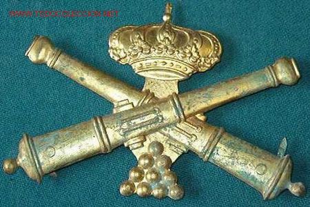 Militaria: Emblema de artiller&iacute;a de 10 cms, - Foto 1