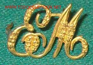 Militaria: Insignia de cuello EM. - Foto 1