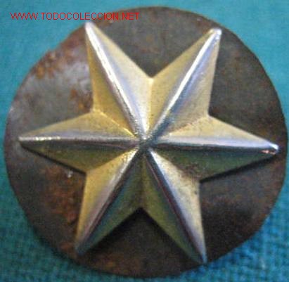 Militaria: Estrella de Alf&eacute;rez, de tornillo - Foto 1