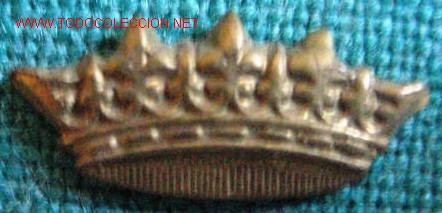 Militaria: Corona de 0,6 x 1,6 cms. - Foto 1