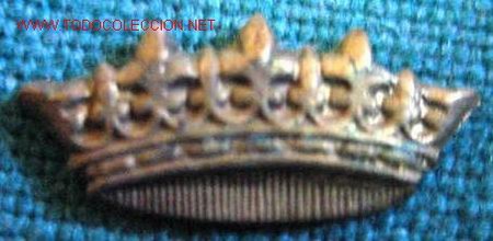 Militaria: Corona de 0,6 x 1,6 cms. - Foto 1