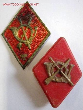 Militaria: Lote de 2 rombos de Infanter&iacute;a. - Foto 1