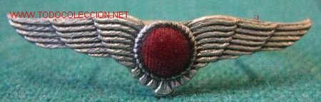 Militaria: Alas de aviaci&oacute;n plateadas, de 3 cms. - Foto 1