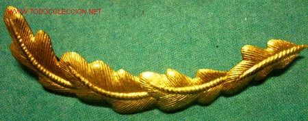 Militaria: Hojas de gorra de 11,5 cms. aprox. - Foto 1