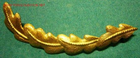 Militaria: Hojas de gorra de 11,5 cms. aprox. - Foto 1