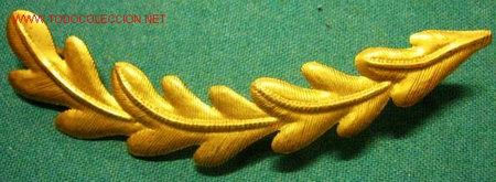 Militaria: Hojas de gorra de 11,5 cms. aprox. - Foto 1