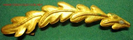 Militaria: Hojas de gorra de 11,5 cms. aprox. - Foto 1