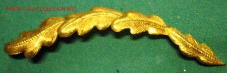 Militaria: Hojas de gorra de 11,5 cms. aprox. - Foto 1