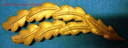 Militaria: Hojas de gorra de 11,5 cms. aprox. - Foto 1