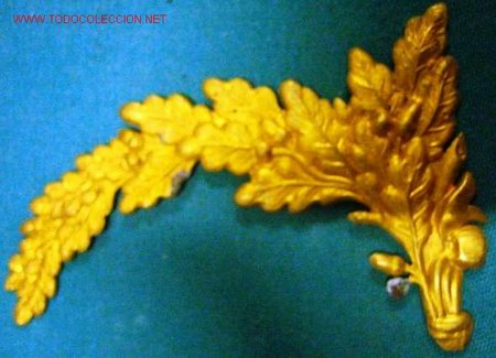 Militaria: Hojas de gorra de 10,5 cms. aprox. - Foto 1