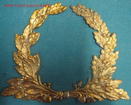 Militaria: Pareja de hojas de gorra. - Foto 1