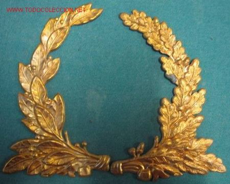 Militaria: Pareja de hojas de gorra. - Foto 1