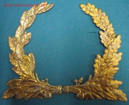 Militaria: Pareja de hojas de gorra. - Foto 1