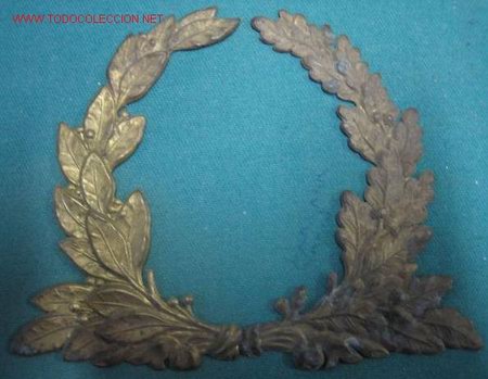 Militaria: Pareja de hojas de gorra. - Foto 1