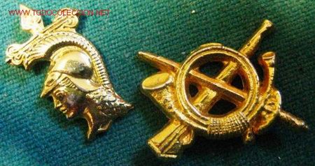 Militaria: 2 insignias de cuello. - Foto 1