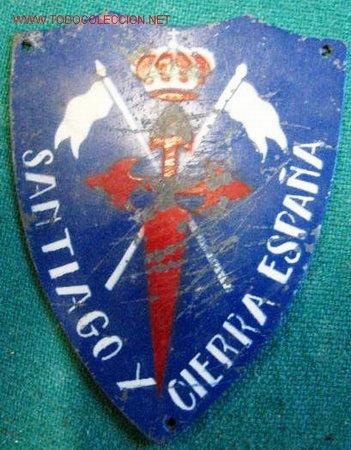 Militaria: Chapa de brazo de caballer&iacute;a. - Foto 1