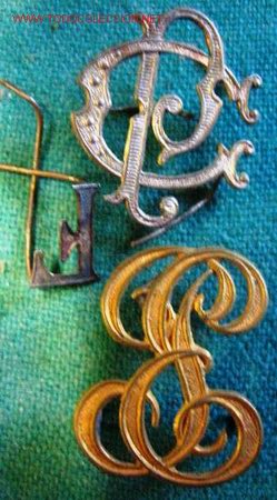 Militaria: 3 letras de cuello. - Foto 1
