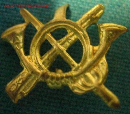 Militaria: Insignia de infater&iacute;a de 2 x 1,5 cms. - Foto 1
