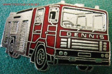 Militaria: Pin de cami&oacute;n de bomberos. - Foto 1