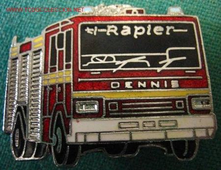 Militaria: Pin de cami&oacute;n de bomberos. - Foto 1