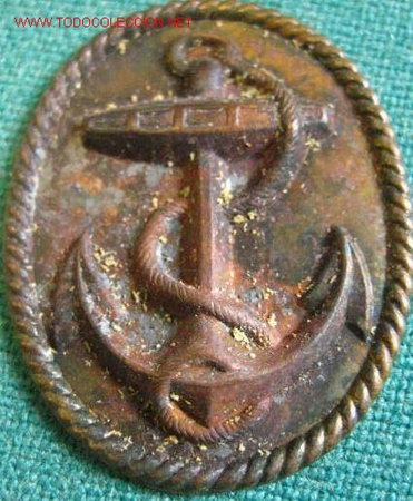 Militaria: &Oacute;valo centro de gorra de plato - Foto 1