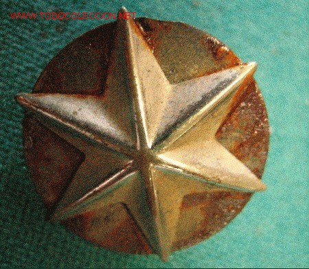 Militaria: Estrella de alf&eacute;rez, de tornillo - Foto 1