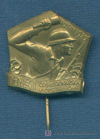 Militaria: Rep&uacute;blica Checoslovaca. Insignia patri&oacute;tica. Legi&oacute;n Checa 1930.