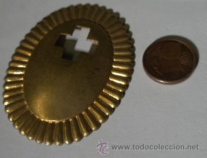 Militaria: Base de placa de la Cruz Roja, sin terminar, Rep&uacute;blica - Foto 1