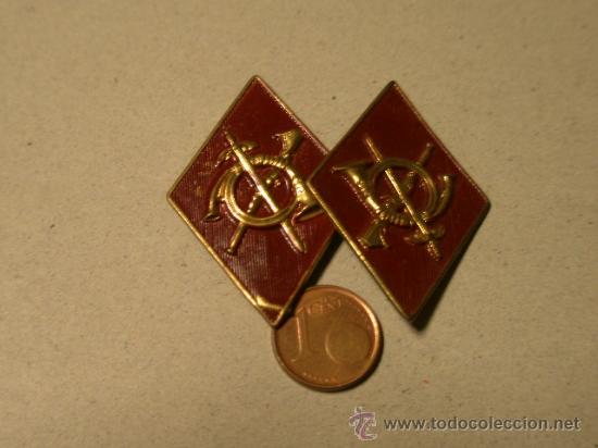 Militaria: Pareja de rombos de Infanter&iacute;a - Foto 1