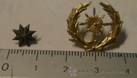 Militaria: Insignia de intendencia y estrella - Foto 1