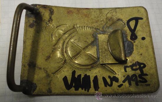Militaria: Chapa de cintur&oacute;n de infanter&iacute;a, Republica. - Foto 2