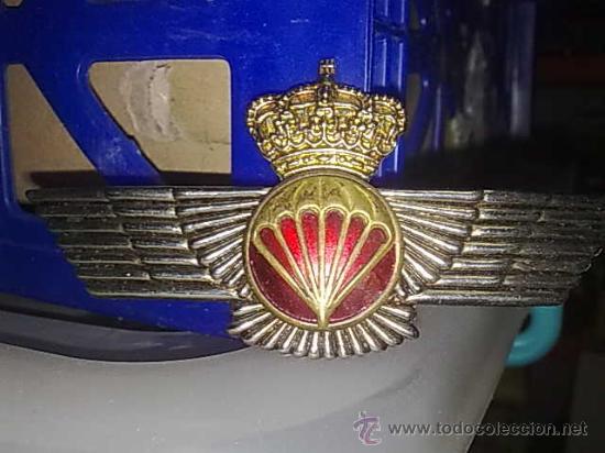 Militaria: EMBLEMA EJ&Eacute;RCITO DEL AIRE/AVIACI&Oacute;N.  (TIPO ROKISKI) EA PARACAIDISTA.