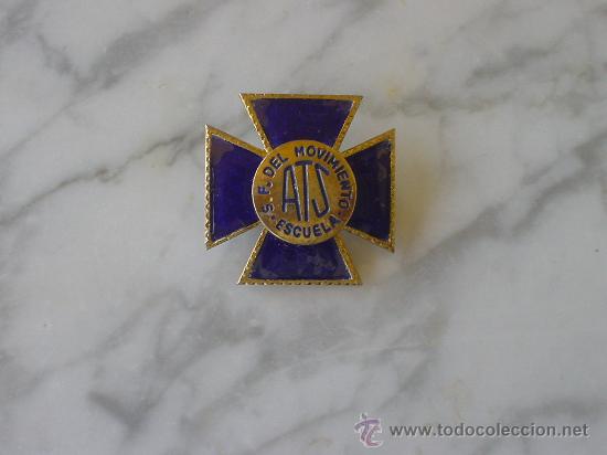 Military Antiques: INSIGNIA DE LA SECCION FEMENINA DEL MOVIMIENTO ( A T S ) ESCUELA