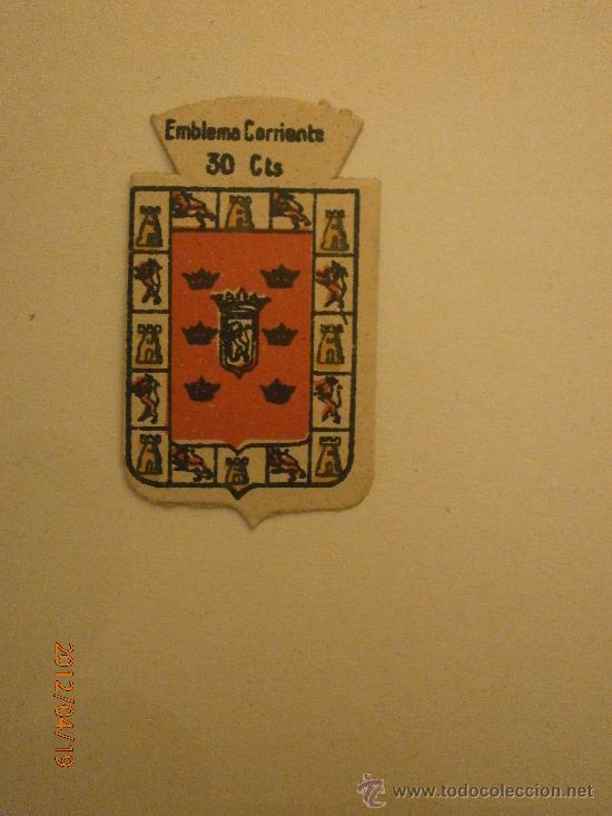 Military Antiques: EMBLEMA CORRIENTE , 30 CTS MURCIA  SERIE ,B, N&ordm; 310