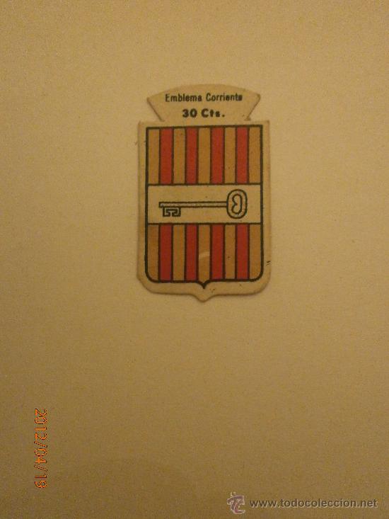 Military Antiques: EMBLEMA CORRIENTE , 30 CTS , ALCIRA ,SERIE B- N&ordm; 225-