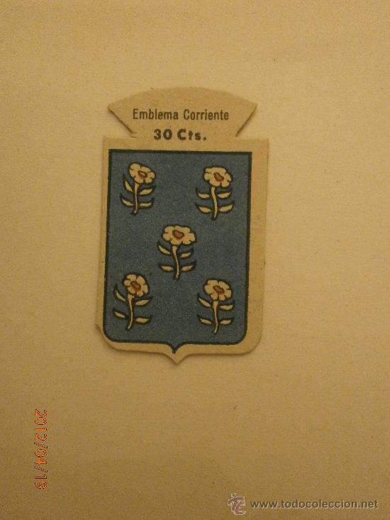 Military Antiques: EMBLEMA CORRIENTE 30 CTS- VILLARASA , SERIE B-N&ordm; 246 -